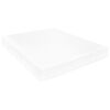 vidaXL Lit avec matelas et &eacute;clairage USB Marron fonc&eacute; Tissu 90x200 cm