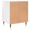vidaXL Tables de chevet 2 pcs blanc brillant 40x35x50 cm