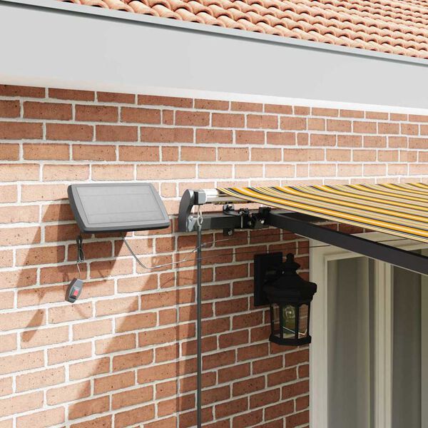 vidaXL Auvent R&eacute;tractable Multicolore 500 &times;350 cm tissu