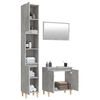 vidaXL Ensemble de meubles de salle de bain 3 pcs gris b&eacute;ton
