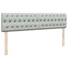 VidaXL Cadre de lit ottoman avec matelas gris clair 160x200 cm velours