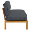 vidaXL Ensemble de Canap&eacute;s avec coussin Anthracite 120 x 92 x 69 cm