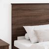 vidaXL T&ecirc;te de lit avec t&ecirc;te de lit Ch&ecirc;ne brun 75 cm Bois d'ing&eacute;nierie