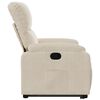 vidaXL Fauteuil inclinable beige tissu microfibre
