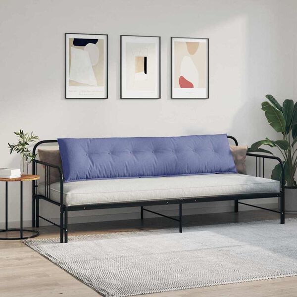 vidaXL Coussin de Dos Bleu denim 200 x 19 x 50 cm tissu