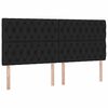 vidaXL Lit avec rangement et matelas Noir 200 x 200 cm Polyester