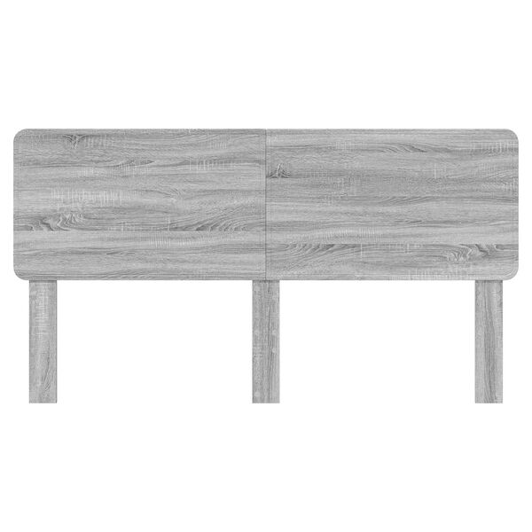 vidaXL T&ecirc;te de lit Gris Sonoma 180 cm Bois d'ing&eacute;nierie