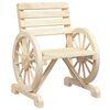 vidaXL Salon de jardin 4 pcs bois de sapin massif