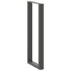 vidaXL Pieds de table de bar en U 2 pi&egrave;ces Anthracite 40 x (110-111) cm Acier