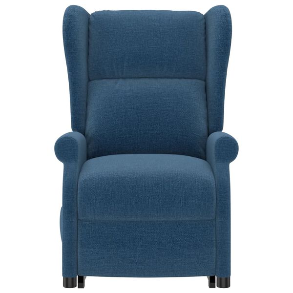 vidaXL Fauteuil &agrave; oreilles Bleu Tissu