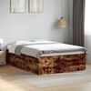 vidaXL Cadre de lit sans matelas ch&ecirc;ne fum&eacute; 120x200 cm