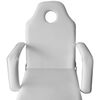 vidaXL Fauteuil de massage pour traitement facial Simili-cuir Blanc