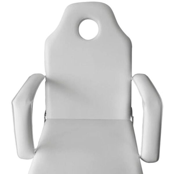 vidaXL Fauteuil de massage pour traitement facial Simili-cuir Blanc