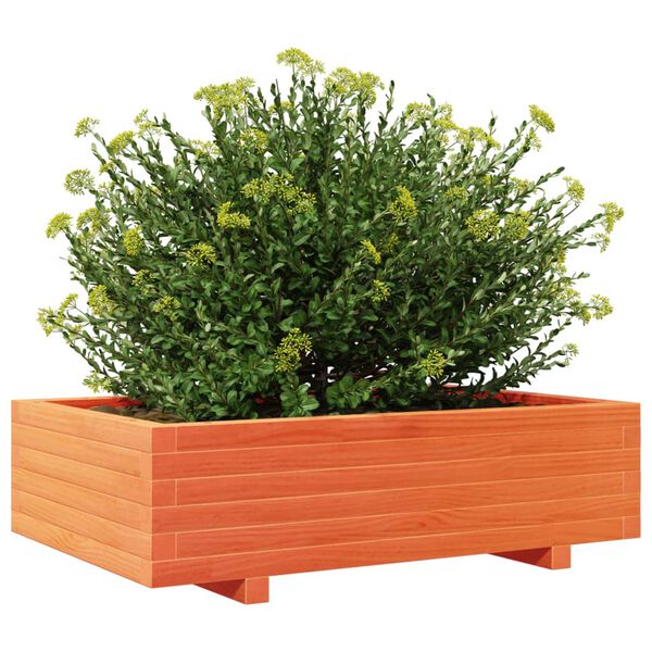 vidaXL Jardini&egrave;re cire marron 90x60x26,5 cm bois de pin massif