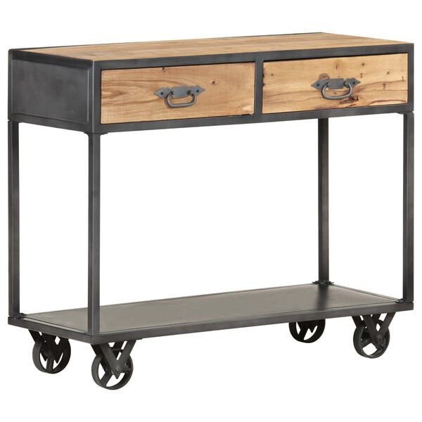 vidaXL Table console 90x35x74 cm Bois de r&eacute;cup&eacute;ration massif