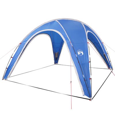 vidaXL Tente de réception bleu 360x360x219 cm 190T taffetas