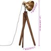 vidaXL Lampadaire 25 W laiton antique 45x45x120 cm E27