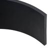 vidaXL Bordure en caoutchouc de chasse-neige noir 200x15x1 cm