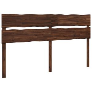vidaXL T&ecirc;te de lit en bois brut ROSTOCK Marron fonc&eacute; 200 cm