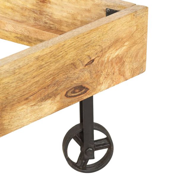 vidaXL Cadre de lit Bois massif de manguier 180 x 200 cm