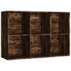 vidaXL Biblioth&egrave;que/Buffet Ch&ecirc;ne fum&eacute; 66x30x98 cm Bois d'ing&eacute;nierie