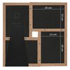 vidaXL Collage de cadres photo pour photo de 4x(13x18 cm) Marron MDF