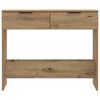 vidaXL Table console ch&ecirc;ne artisanal 90x36x75 cm bois d'ing&eacute;nierie