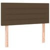 vidaXL T&ecirc;te de lit Marron Fonc&eacute; 100x5x78/88 cm Tissu