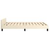 vidaXL Cadre de lit sans matelas cr&egrave;me 120x190 cm similicuir