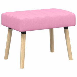 vidaXL Banc capitonn&eacute; canal Rose 60 x 40 x 45 cm Tissu