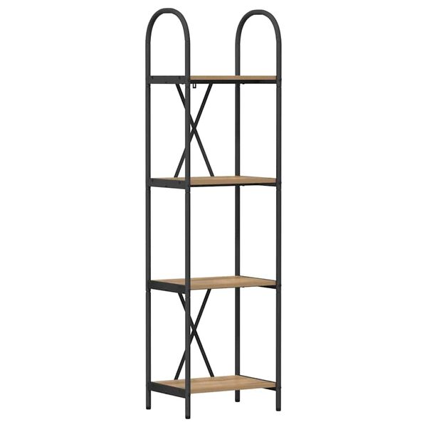 vidaXL &Eacute;tag&egrave;re Ch&ecirc;ne artisanal 40 x 30 x 146 cm Bois d'ing&eacute;nierie