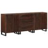 vidaXL Buffets 3 pcs 60x34x75 cm bois massif de manguier
