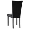 vidaXL Chaises &agrave; manger lot de 4 Noir Velours