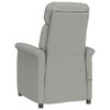 vidaXL Fauteuil de massage Gris clair Similicuir daim