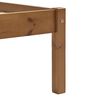 vidaXL Cadre de lit sans matelas marron miel pin massif 140x200 cm
