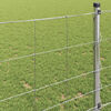 vidaXL Cl&ocirc;ture de prairie Argent&eacute; 25 x 1 m Acier galvanis&eacute;