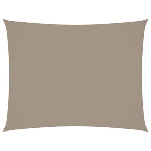 vidaXL Voile de parasol tissu oxford rectangulaire 3,5x4,5 m taupe