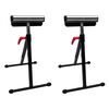 vidaXL Ensemble de 2 supports r&eacute;glables de rouleau