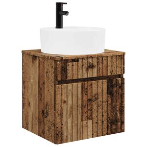 vidaXL Meuble de lavabo mural Bois ancien 49 x 44,5 x 65 cm