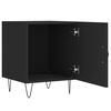 vidaXL Table de chevet noir 40x40x50 cm bois d&rsquo;ing&eacute;nierie
