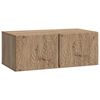 vidaXL Meuble TV mural 59,5 x 31 cm Ch&ecirc;ne artisanal Bois d'ing&eacute;nierie