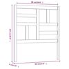 vidaXL T&ecirc;te de lit Marron miel 96x4x104 cm Bois massif de pin