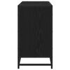 vidaXL Cabinet de salle de bain avec porte Ch&ecirc;ne noir 80 x 33 x 60 cm
