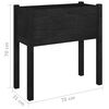 vidaXL Jardini&egrave;re Noir 70x31x70 cm Bois de pin massif