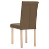 vidaXL Chaises &agrave; manger lot de 2 marron tissu
