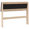 vidaXL T&ecirc;te de lit capitonn&eacute;e Taupe 100 cm Pin massif