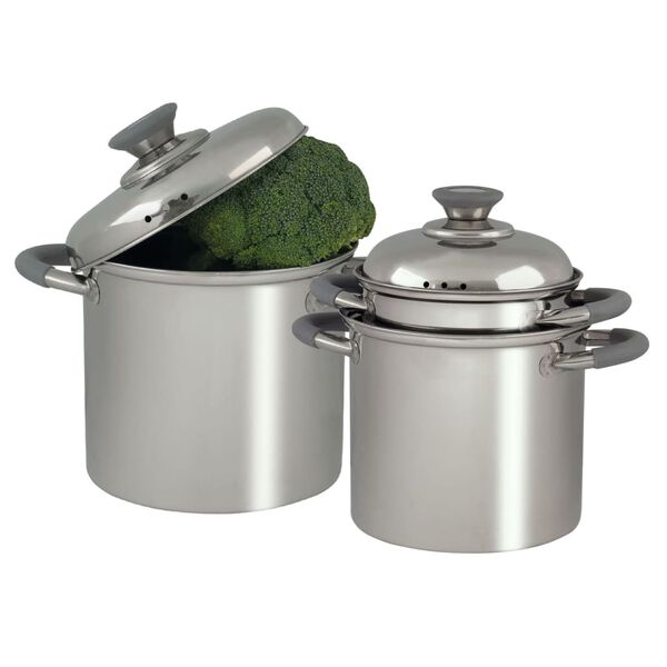 Eurotrail Ensemble de batterie de cuisine 3 pcs Glasgow inox