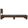 vidaXL Cadre de lit sans matelas ch&ecirc;ne marron 90x200 cm
