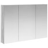vidaXL Armoire Miroir de Salle de Bain Gris Sonoma 100 x 14,5 x 70 cm