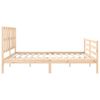 vidaXL Cadre de lit sans matelas bois massif